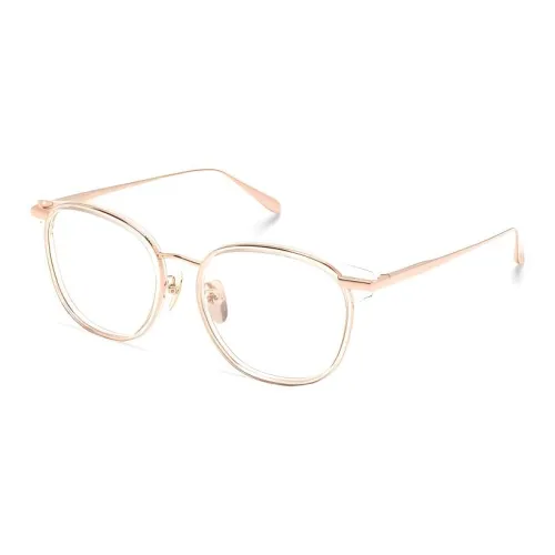 Linda Farrow Титан Овал Оправы для очков Женские Золото