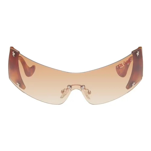 Le Specs Полимер Нерегулярная форма Солнцезащитные очки Женские Коричневый