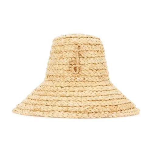 RUSLAN BAGINSKIY Солома Шапки и Кепки Женские Бежевые