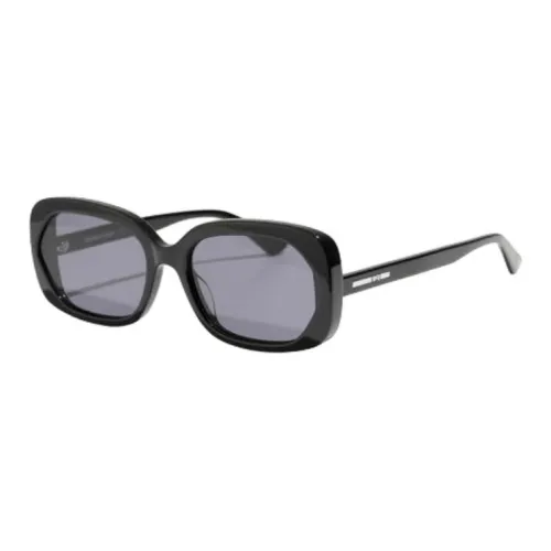 McQ Alexander McQueen Ацетат Квадратные Солнцезащитные Очки Мужские Черные