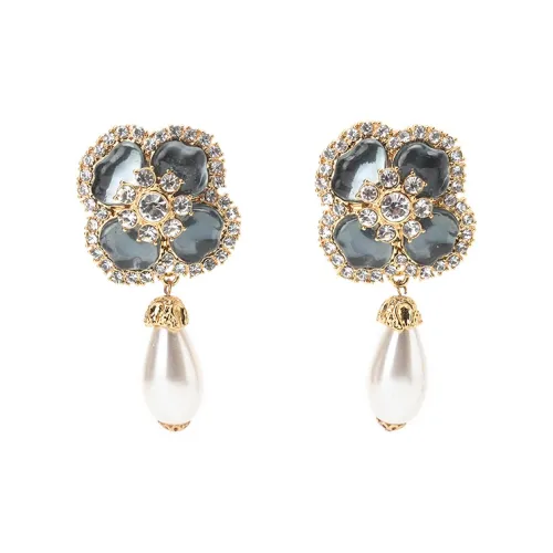 HYMAN KEVIN Сплав с цирконом серьги женские