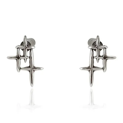 VKVK Серьги-гвоздики из серебра 925 пробы женские