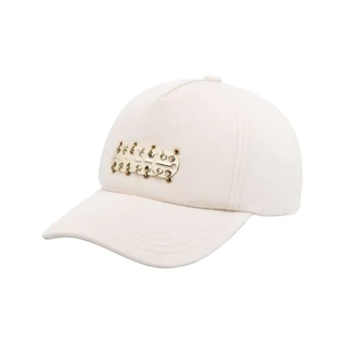 Paco Rabanne Хлопковые кепки женские светлый бежевый