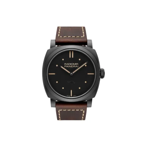 PANERAI Ручной механизм Мужские часы RADIOMIR Коллекция 48 мм Черные