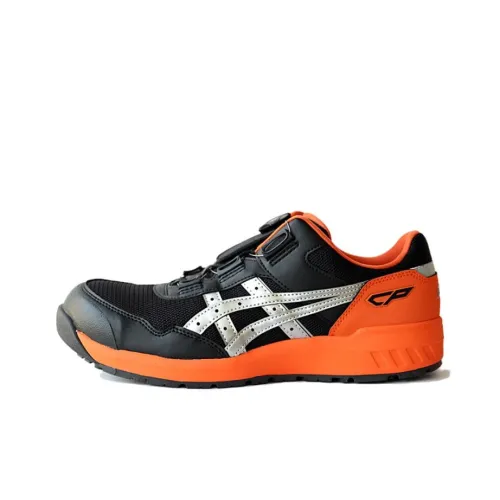 Asics Winjob Low Топ Уличная обувь Унисекс Черный Оранжевый