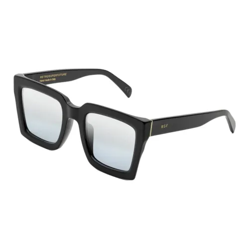 Retrosuperfuture Ацетат Нерегулярная форма Солнцезащитные очки Унисекс Черный