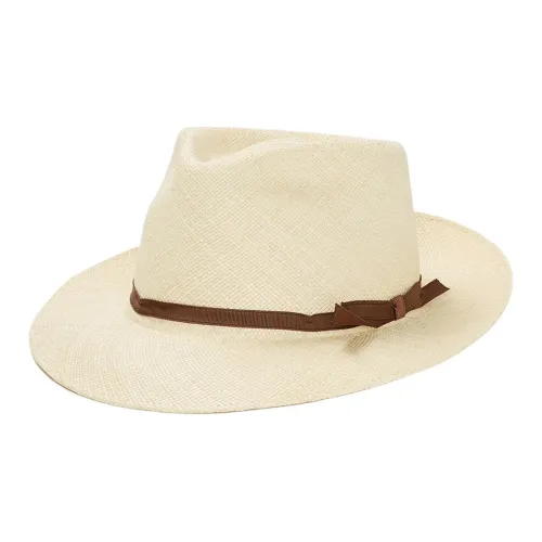 STETSON Солома Сатиновые шляпы Унисекс Бежевый