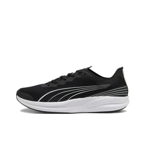 PUMA Redeem Profoam Slip-resistant Abrasion-resistant Low Top Casual Running Shoes Unisex Black White PUMA Redeem Profoam Противоскользящий Устойчивый к истиранию Низкий Топ Повседневные Беговые Кроссовки Унисекс Черный Белый