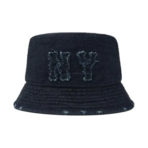 Mlb Base Logo Cotton Bucket Hats Унисекс Темно-синий