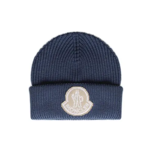 Moncler Шерстяные Шапки Мужской Синий