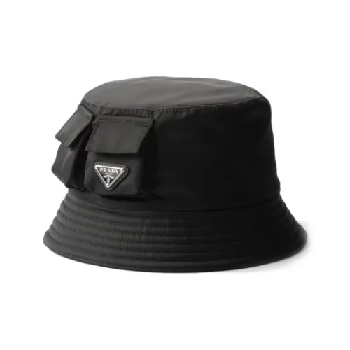 PRADA Ткань Шляпы ведра Мужской Черный