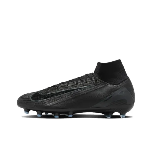 Nike Mercurial Superfly 10 Slip-Resistant Abrasion-Resistant Football Cleats Unisex Black Найк Меркуриал Суперфлай 10 Противоскользящие Устойчивые к Износу Футбольные Бутсы Унисекс Черные
