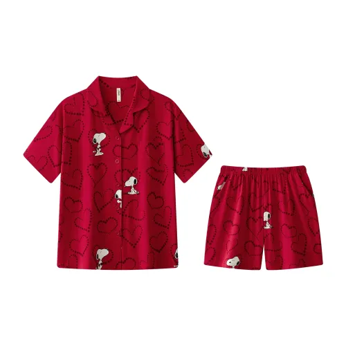Gongdie X SNOOPY Pajama Комплект Унисекс Красный