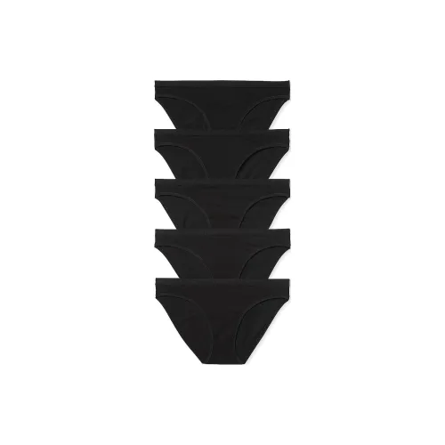 Victoria's Secret 5 пар Хлопок Эластичные Бикини Трусы Нижнее белье Женские 5 пар Черный