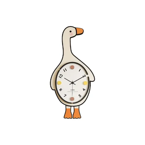 Meishida Механизм с плавным ходом секундной стрелки Унисекс Настенные часы Бежевый