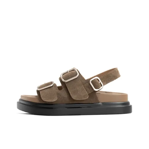 Old Meow Квадратная пряжка планшет стиль позиционирования пляжные сандалии 4,5 см женские