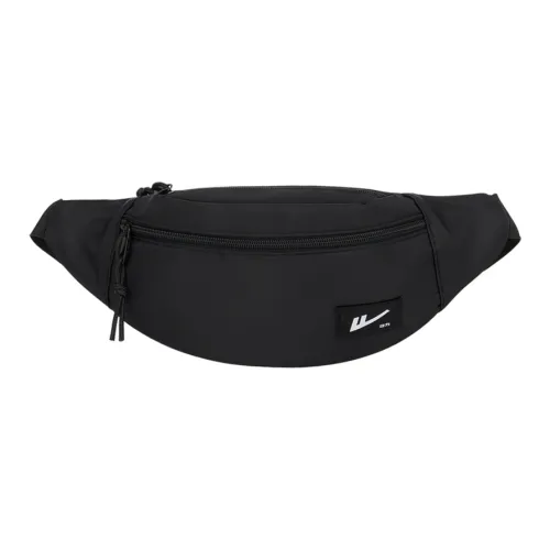 Warrior Нейлон Бананка Сумка через плечо Сумка Sling Обычная Унисекс Черный