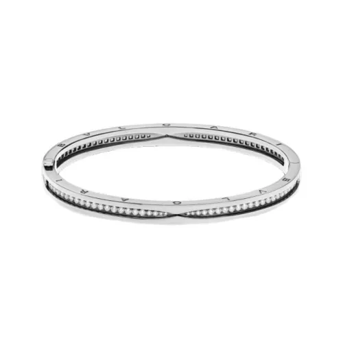 BVLGARI 18K Белое золото с бриллиантами браслеты женский серебряный