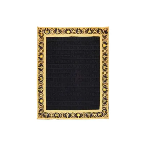 VERSACE Вязаные шерстяные шарфы Унисекс Черный Серый