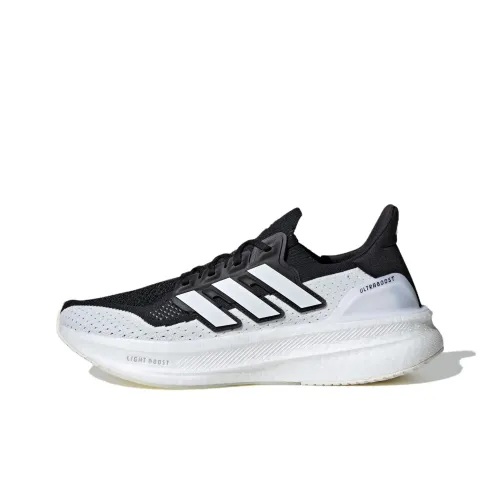 Adidas Ultraboost 5,0 Беговые кроссовки Низкий топ Черный/Белый/Нефритовый белый Унисекс