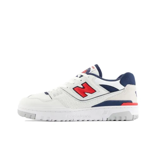 New Balance NB 550 Low Топ Скейтборд Кроссовки Унисекс Белый Красный