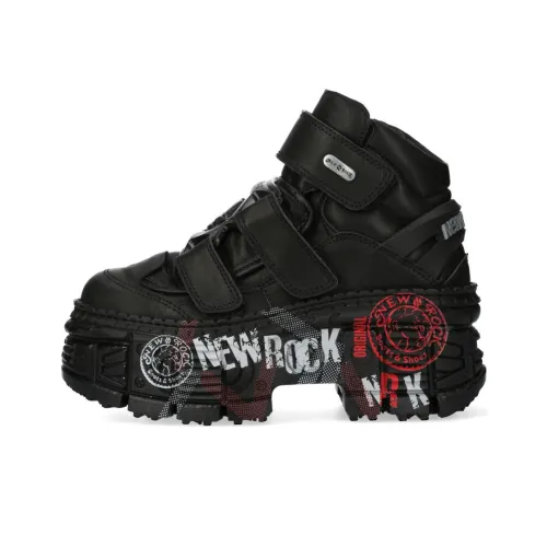NEW ROCK Slip-resistant MID Топ Повседневная обувь Унисекс Черный