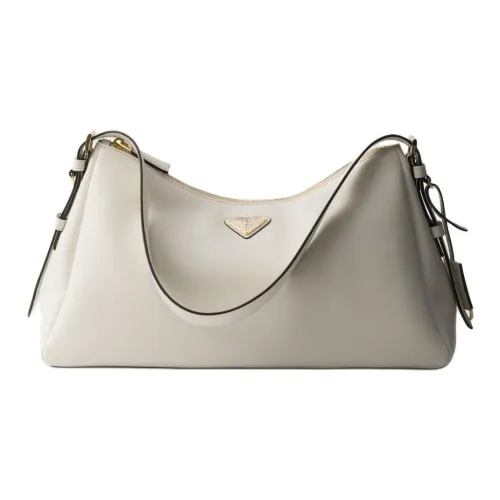 PRADA Aimee Кожа Сумка через плечо Большая Женская Белая