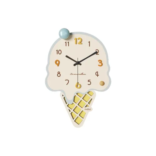 Meishida Sweeping Seconds Movement Унисекс Настенные часы Бежевый