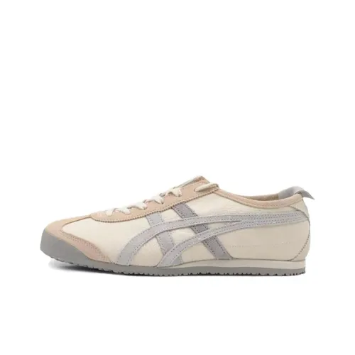 Onitsuka Tiger MEXICO 66 Противоскользящий Устойчивый к истиранию Низкий Топ Повседневная обувь Унисекс Бежевый