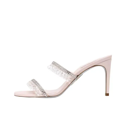 RENE CAOVILLA Chandelier Слипоны 8 см Женские Светло-розовый