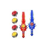 Ледяной и Пламя Бог Меча (Красный Пламя Меч + Полярный Меч + 4 Гlowing Топ Спина)