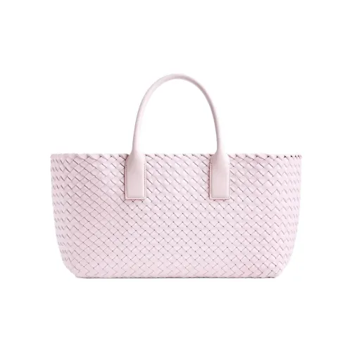 Bottega Veneta CABAT Totes Овчина Тоут Сумка Сумка для покупок Сумка Маленькая Женская Промытый Счастье Розовый