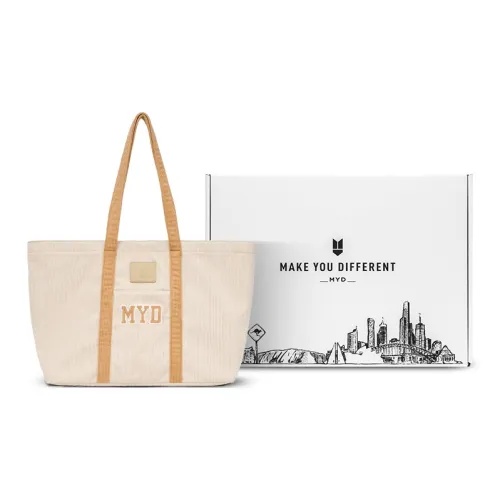 MYD Вельвет Тоут Сумка Сумка через плечо Стандартная Женская Овсяный Латте