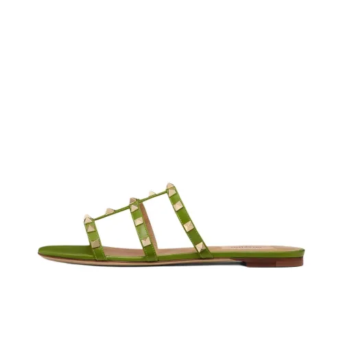 Valentino Rockstud Слипоны Женские Зеленый