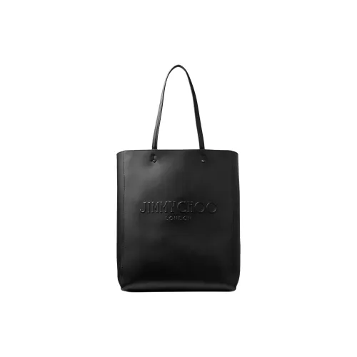 Jimmy Choo Телячья кожа Тоут Сумка Сумка для покупок Сумка Сумка через плечо Женская Черная