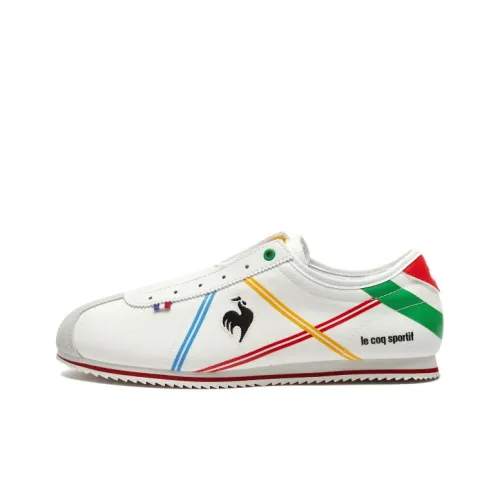 Le Coq Sportif Повседневный Низкий Топ Белый/Зеленый/Красный Унисекс