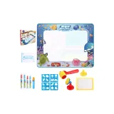 100*80 Океанические животные (5 больших кистей + 4 доски для рисования + 5 колес для штампов + альбом для рисования)