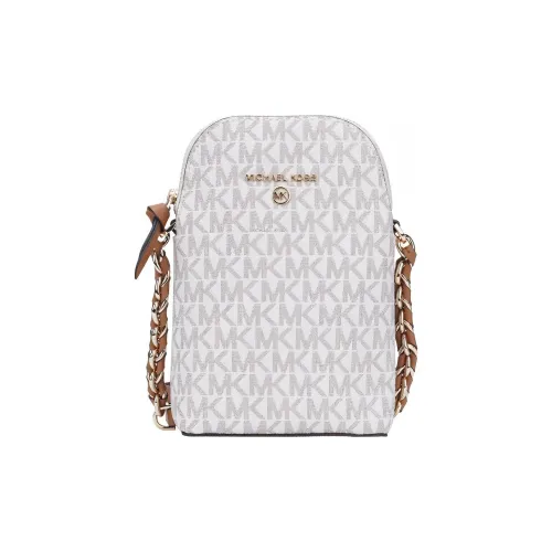 MICHAEL KORS Jet Set Charm ПВХ Чехол для телефона Сумка через плечо Женская Ванильный Многоцветный