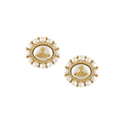 Vivienne Westwood Серьги Brass Stud Унисекс Золото