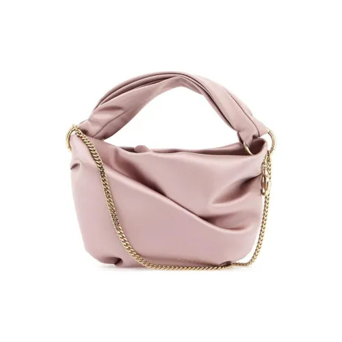 Jimmy Choo Ткань Портативная Сумка через плечо Сумка на плечо Мини Женский Пыльно-розовый
