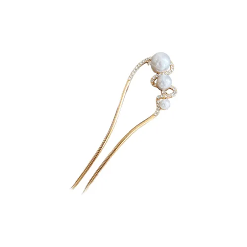 Water jade Сплав, Имитация Жемчужная Вода, Дриль Шпильки для волос Женские