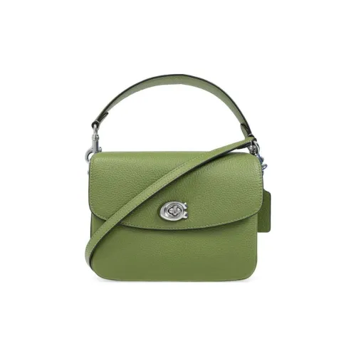 COACH Cassie Коровья кожа Ручная сумка Сумка через плечо Маленькая Женская Зеленая