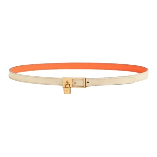 HERMES Логотип бренда Телячья кожа Кожаные ремни Женские Многоцветный Ширина 1,5 см