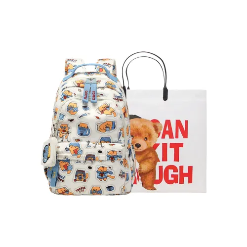 Worm's Home Полиэстер Рюкзак Стандартный Женские Маленькие монстры Маленький Медвежонок