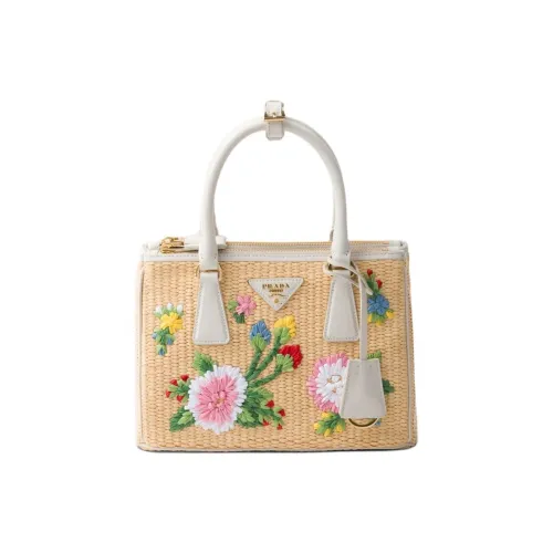 PRADA Сумка через плечо из кожи маленькая сумка для женщин коричневый и белый