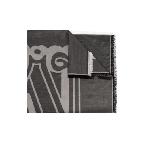 MaxMara Шелк Вязаные Шарфы Унисекс Серый Бежевый