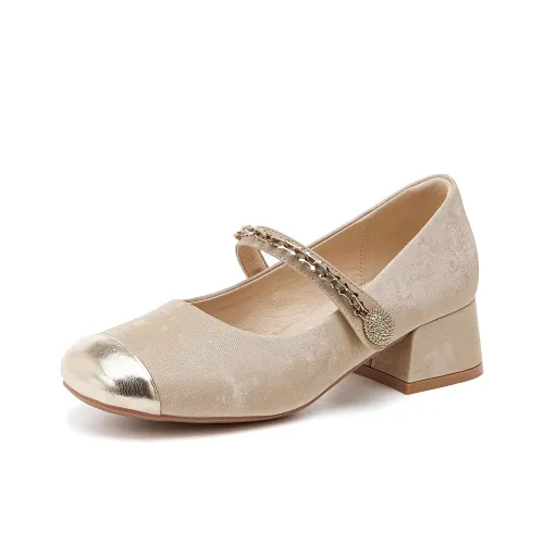 Daphne Грубый каблук Туфли Мэри Джейн Женские