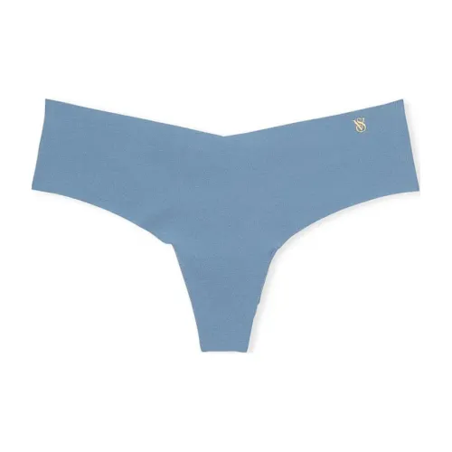 Victoria's Secret No Show Стринг Panty Трусы Женские 1 Пачка Джинсово-Синий