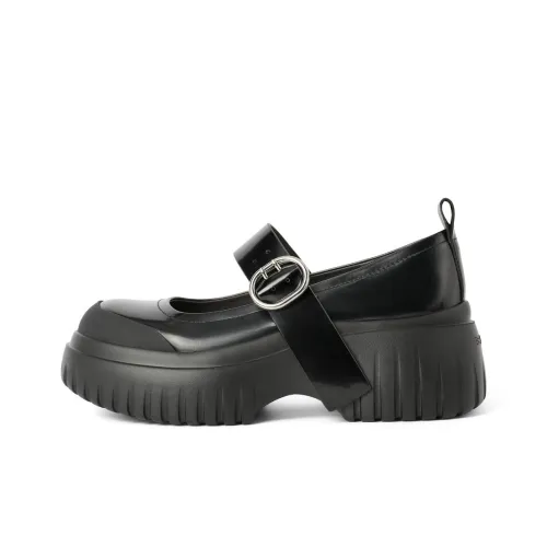 Белль Грубый каблук Туфли Мэри Джейн 6 см Женские