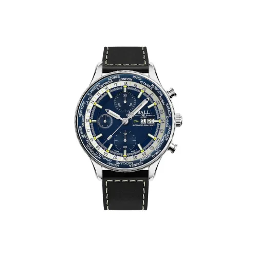 Шар Engineer II Collection Автоматический Механический Механизм Мужские Часы Часы 44 мм Синий Циферблат